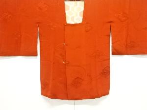 リサイクル　菱に枝梅・組紐模様織出し道行コート